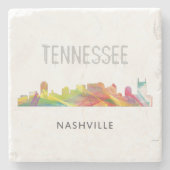 NASHVILLE, TENNESSEE SKYLINE WB1 - STENEN ONDERZETTER (Voorkant)