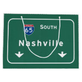 Nashville Tennessee Tn Interstate Highway Freeway Large Cadeautasje (Achterkant)