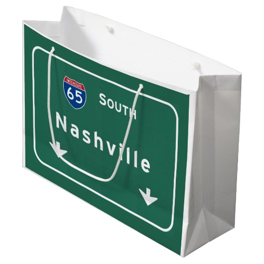 Nashville Tennessee Tn Interstate Highway Freeway Large Cadeautasje (Voorkant Gekanteld)