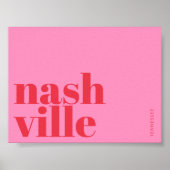 Nashville Tennessee typography  Poster (Voorkant)