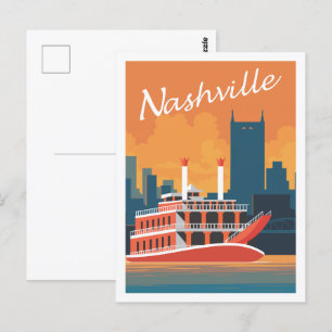 Nashville Tennessee USA Travel Place Illustratie Briefkaart