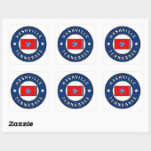 Nashville Tennessee Vierkante Sticker (Vel)
