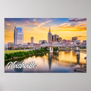 Nashville, Tennessee, VS Poster