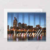 Nashville, TN Downtown Night Scene Briefkaart (Voorkant / Achterkant)