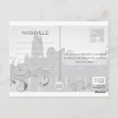 Nashville, TN Downtown w/River Briefkaart (Achterkant)