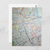 NASHVILLE, TN Kaart Briefkaart (Voorkant / Achterkant)