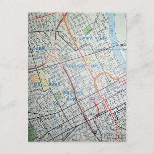 NASHVILLE, TN  Kaart Briefkaart