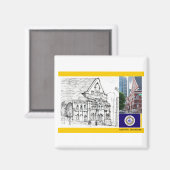 Nashville TN: magneet (Voorkant / Achterkant)