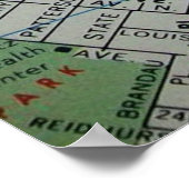 Nashville, TN  Map Poster (Hoek)