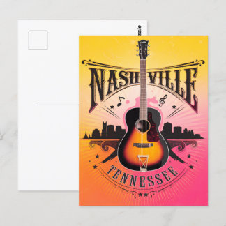 Nashville, TN - Music City, Verenigde Staten Briefkaart