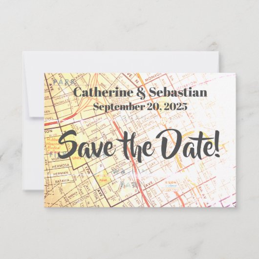 Nashville, TN Oude kaart (Voorkant)