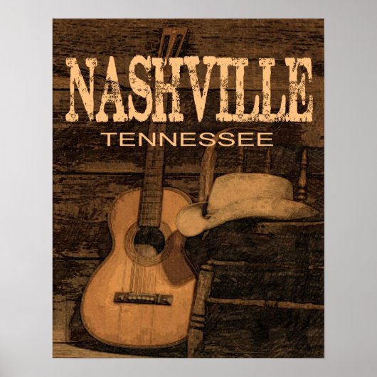 Nashville, TN-Poster Poster (Voorkant)