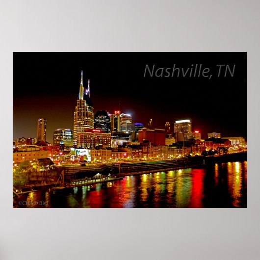 Nashville, TN Skyline Poster (Voorkant)