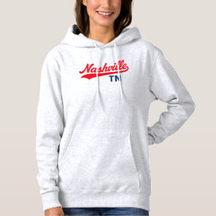 Nashville TN Swoosh Script Design – Retro Hoodie