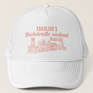 Nashville Toile Bachelorette Koraalroze Trucker Pet