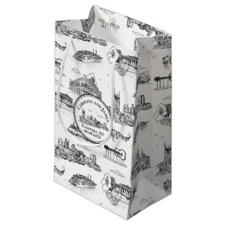 Nashville Toile Zwart en Wit Klein Cadeauzakje