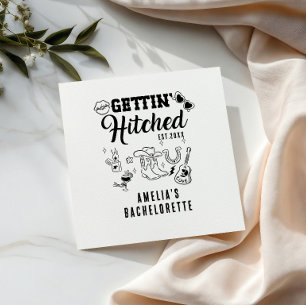 Nashville vrijgezellenfeest “Gettin’ Hitched” Servet