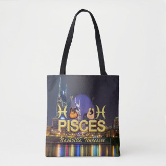 Nashville Zodiac Pisces All Over Print Canvas tas
