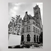 Nashville zwart-wit poster