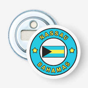 Nassau Bahamas Button Flesopener