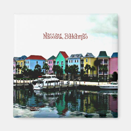 Nassau, Bahama's foto Magneet (Voorkant)