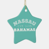 Nassau Bahamas Keramisch Ornament (Rechts)