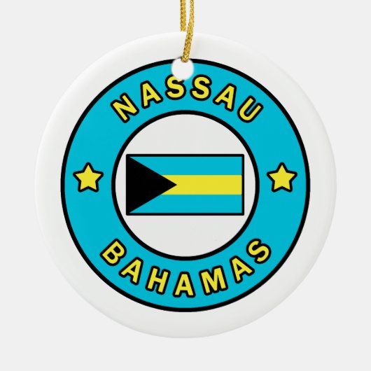 Nassau Bahamas Keramisch Ornament (Voorkant)