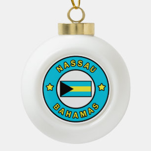 Nassau Bahamas Keramische Bal Ornament
