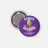 Nassau Bahamas Magnet Vacances Croisière Parrot (Recto/Verso)