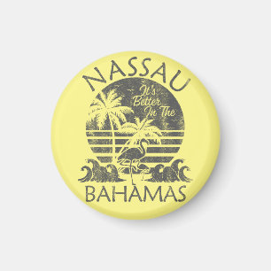 Nassau Bahama's Magnet Vakantie Cruise Retro Beach Magneet