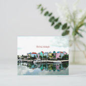 Nassau Bahamas marina briefkaart (Staand voorkant)