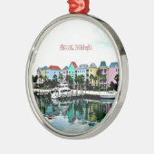 Nassau Bahamas Marina Metalen Ornament (Links)
