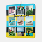 Nassau, Bahamas Photo Collage Keramisch Ornament (Links)