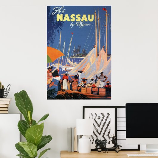 Nassau Bahamas Poster (Thuiskantoor)