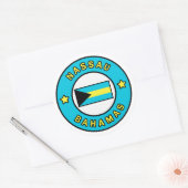 Nassau Bahamas Ronde Sticker (Envelop)