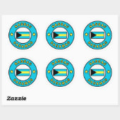 Nassau Bahamas Ronde Sticker (Vel)