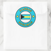 Nassau Bahamas Ronde Sticker (Tas)