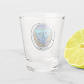 Nassau Bahamas Scuba Badge Shot Glas (Achterkant)