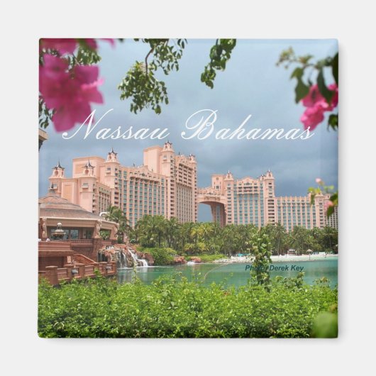 Nassau Bahamas Travel Photo Souvenir Frigo Magnet (Devant)