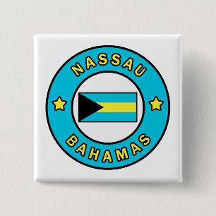 Nassau Bahamas Vierkante Button 5,1 Cm