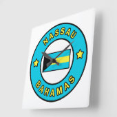 Nassau Bahamas Vierkante Klok (Hoek)