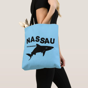 Nassau - De Bahamas-haaienduiker T-Shirt Draagtas