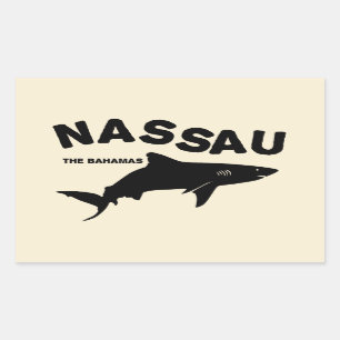 Nassau - De Bahamas-haaienduiker T-Shirt Rechthoekige Sticker