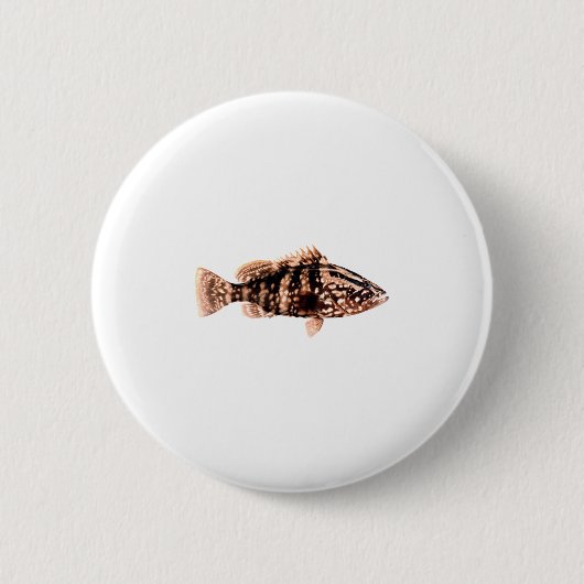 Nassau Grouper Ronde Button 5,7 Cm (Voorkant)