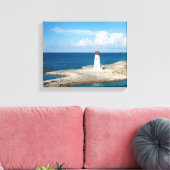 Nassau Lighthouse Bahamas Canvas Afdruk (Insitu (Woonkamer))
