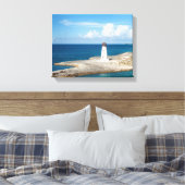 Nassau Lighthouse Bahamas Canvas Afdruk (Insitu (Slaapkamer))