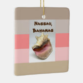 Nassau, schelp van Bahamas Keramisch Ornament (Rechts)