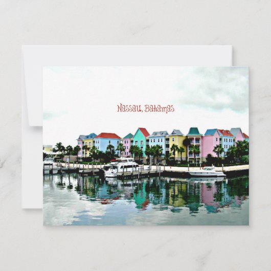 Nassau, schilderachtig uitzicht Bahamas (Voorkant)