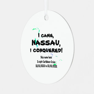 Nassau Vivimus Carib. Cruise Soca Cools Metalen Ornament