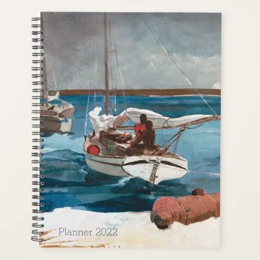 Nassau, Winslow Homer, Nautical Sailboot Planner (Voorkant)
